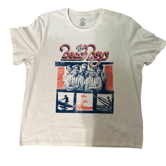 THE BEACH BOYS 1964 TOUR GRAPHIC TEE SHIRT - Picture 1 of 4